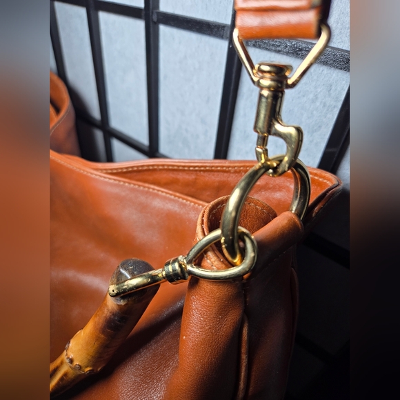 Gucci GM Bamboo Shoulder Bag Leather 2way Cognac - Picture 3 of 12
